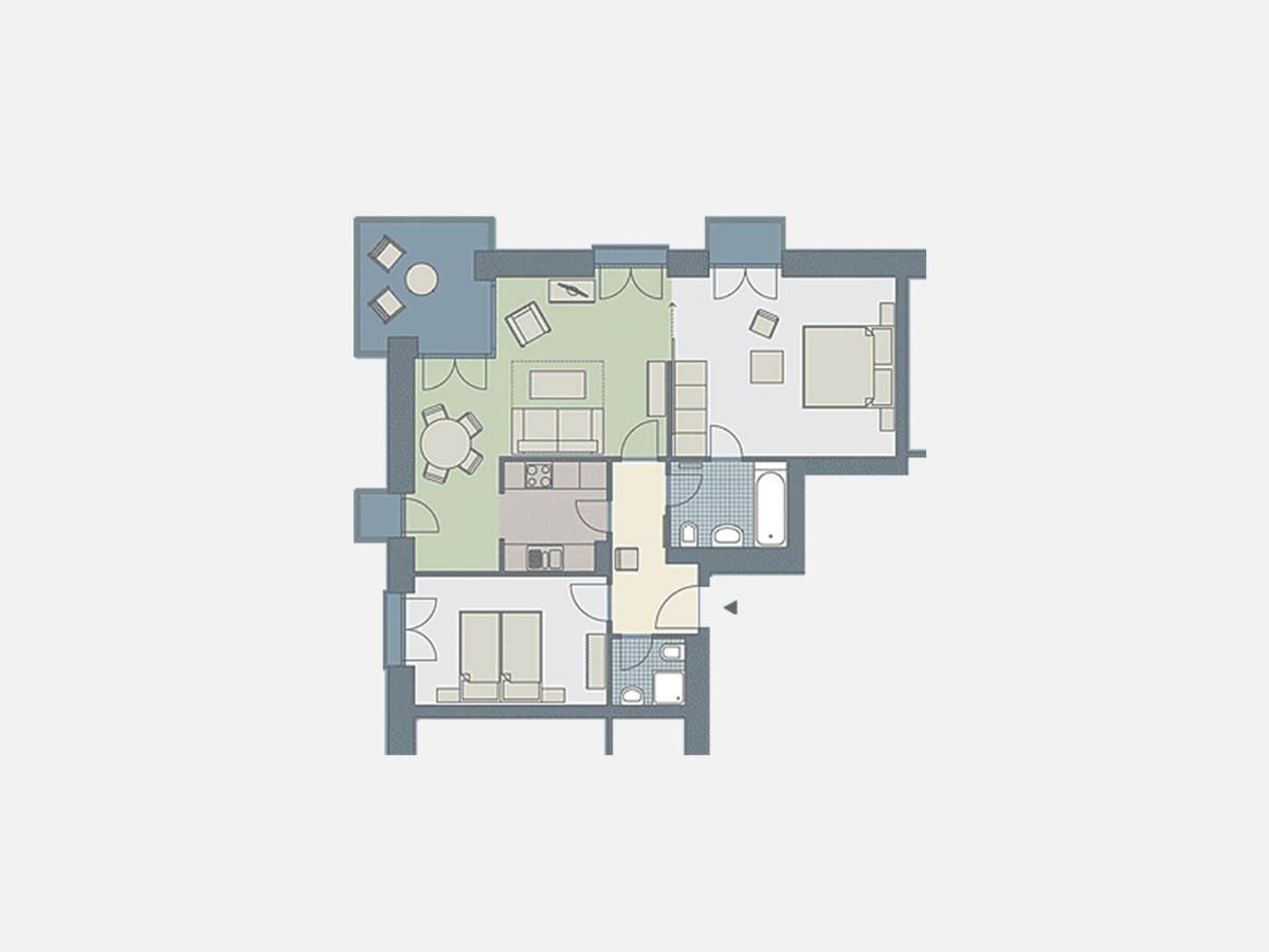 Kaiservillen Heringsdorf - Ferienwohnung Mit 2 Schlafzimmern Und Balkon D213 Eksteriør bilde
